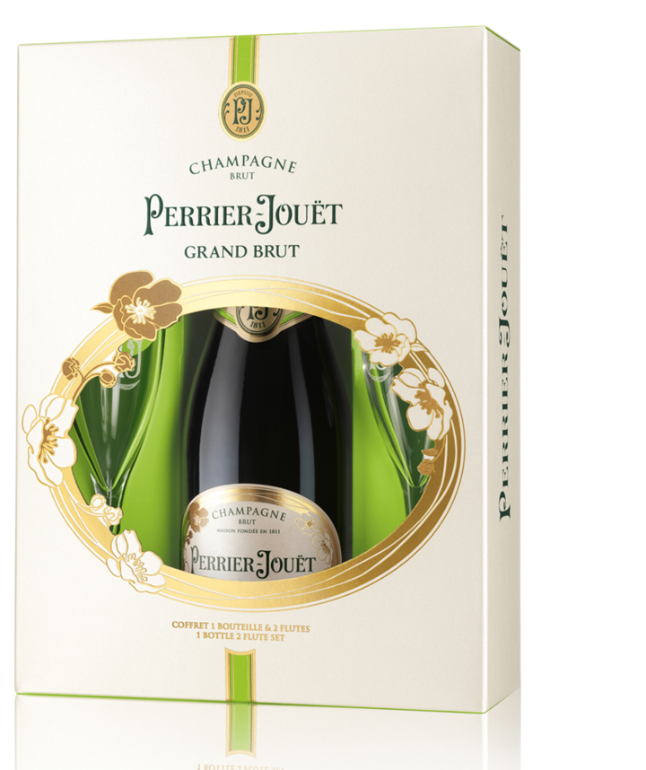 Perrier-Jouët: Grand Brut + 2 skleničky
